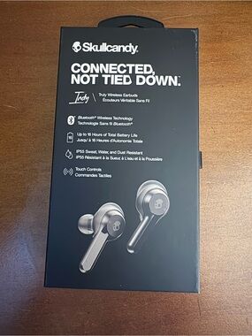 Skullcandy Indy True Wireless Earbuds - Black and Silver